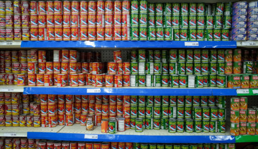 スーパーマーケットの缶詰売り場に見るフィリピンと日本の違い